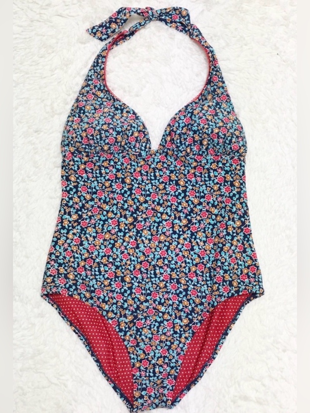 Jessica Simpson Floral One Piece Bathing Suit 12/14 D
